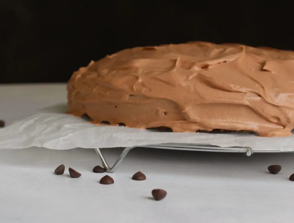 eggless chocolate cake with condensed milk