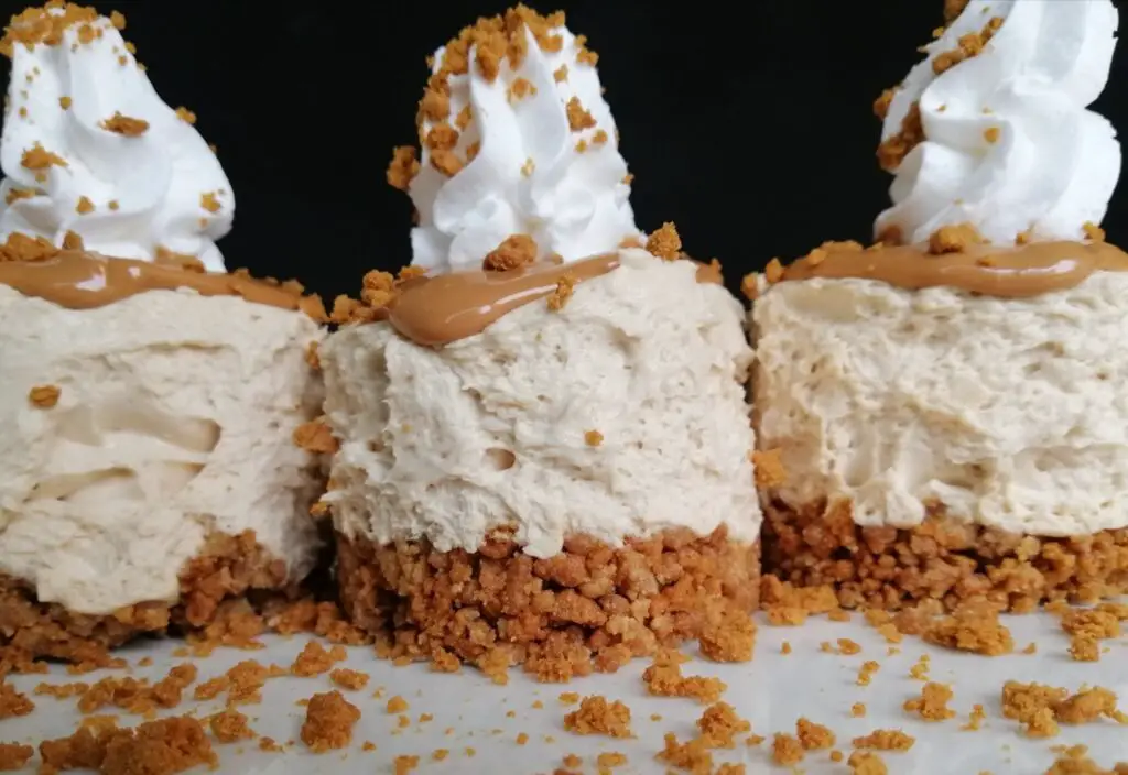 mini biscoff cheesecake