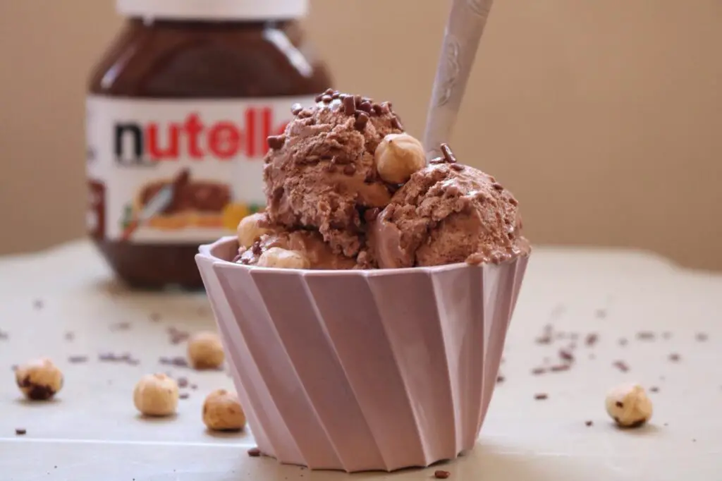 3 ingredient Nutella ice cream recipe