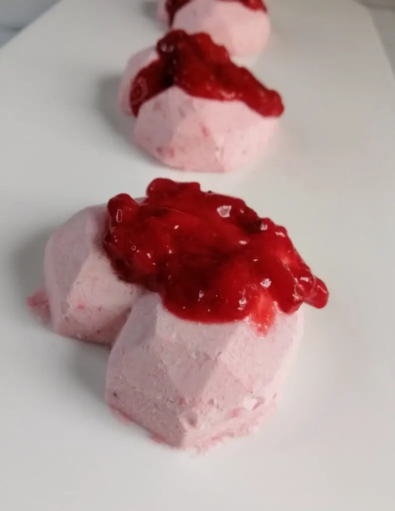 raspberry semifreddo