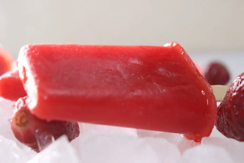 strawberry popsicles with condensed milk