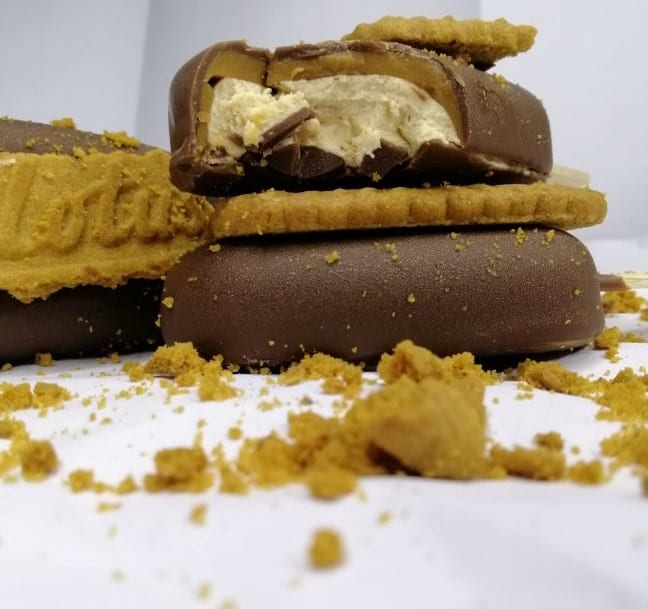 biscoff ice cream bars white chocolate