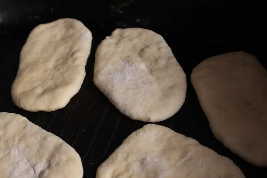 homemade mini naan bread