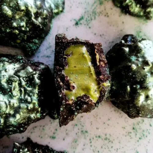 pistachio chocolate balls