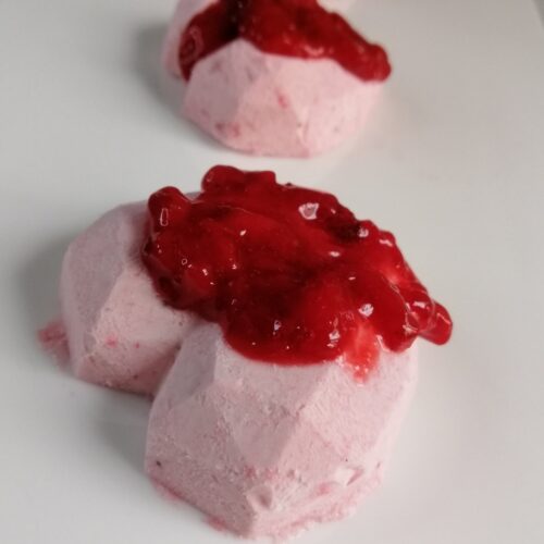 raspberry semifreddo