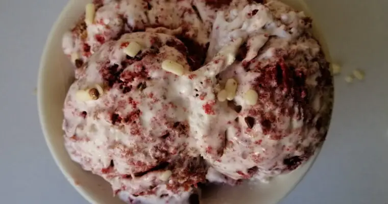 THE BEST RED VELVET ICE CREAM Recipe