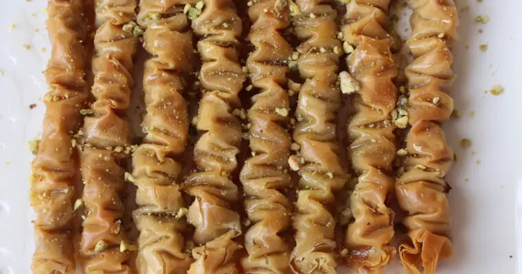 Rolled baklava recipe