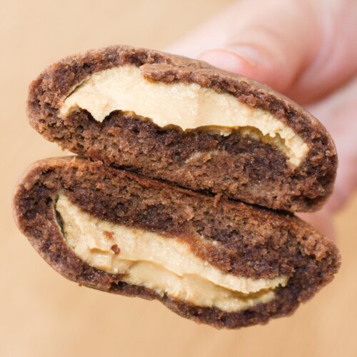 gooey chocolate peanut butter cookies