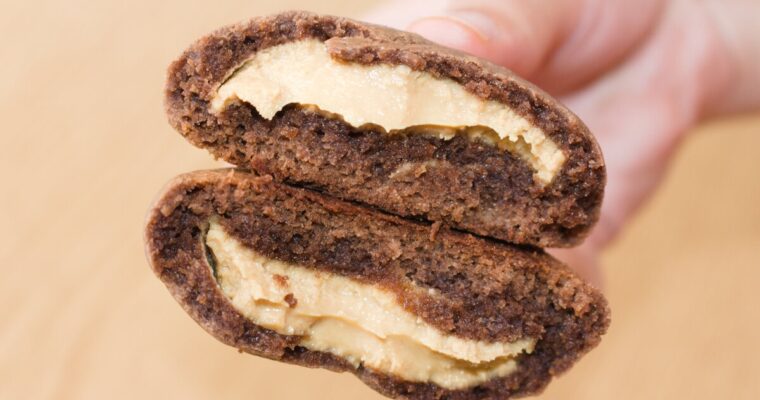 peanut butter filled chocolate cookies