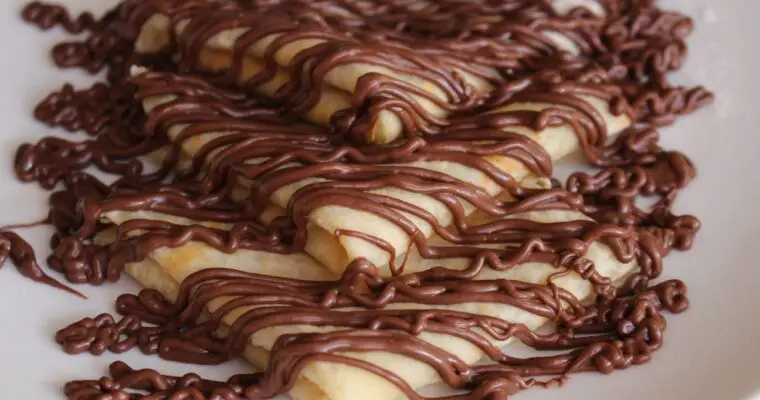 Easy homemade Nutella Crepes recipe