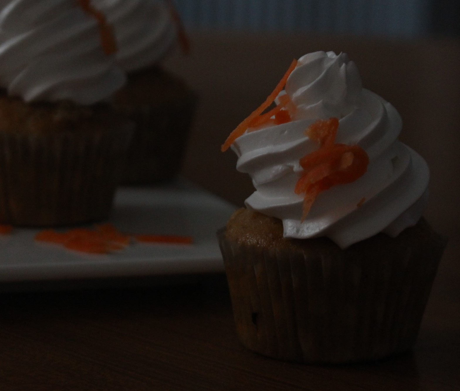 mini carrot cake cupcakes