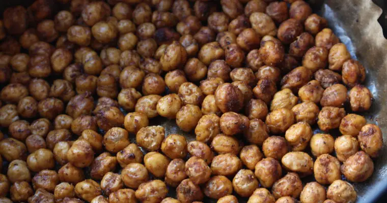 Easy Crunchy Chickpeas Recipe ( 2 ingredients )