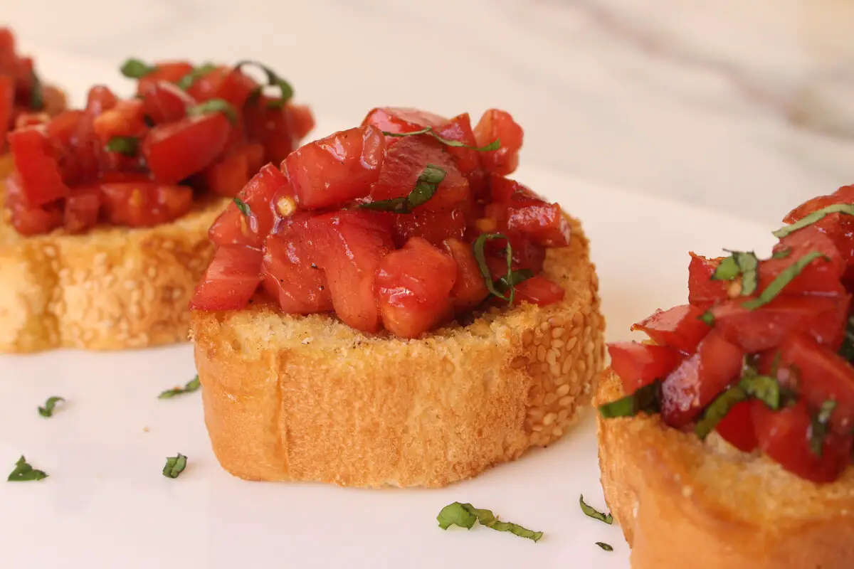 authentic italian bruschetta