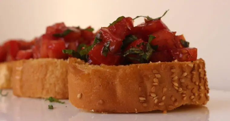 Easy Authentic Italian Bruschetta Recipe