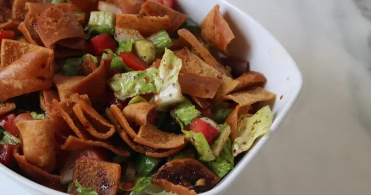 The Best Arabic Fattoush Salad Recipe Ever