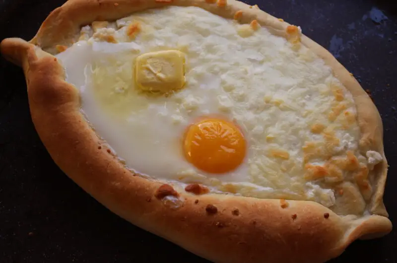 Georgian Cheese Stuffed Bread (Khachapuri)